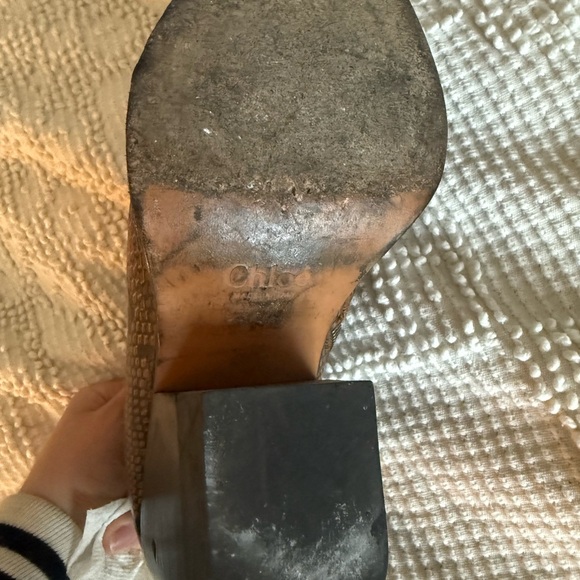 Chloe Brown Snake Print Ankle Boots - Picture 6 of 11